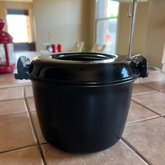 Pampered Chef Kitchen Pampered Chef Rice Cooker With Lid Black 3